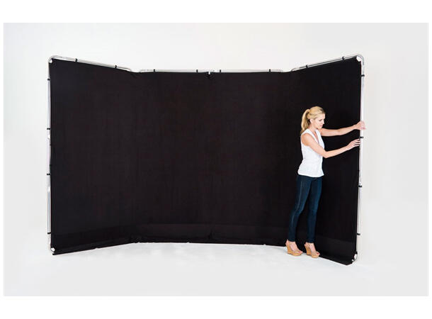 Manfrotto  Bakgrunn Panorama 4m Sort Sort bakgrunn 